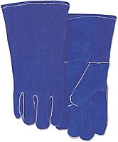BEST WELDS 902-300GC - Leather Welding Gloves, Shoulder Split Cowhide, Large, Blue