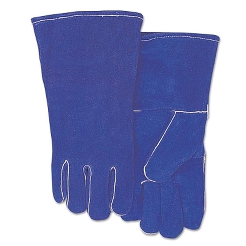 BEST WELDS 902-300GC - Leather Welding Gloves, Shoulder Split Cowhide, Large, Blue