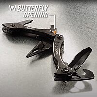 GERBER Crucial Multi-Tool - Black w/Pocket Clip & Strap Cutter [31-001518]