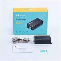 TP-Link TL-PoE160S | 802.3at/af Gigabit PoE Injector | Non-PoE to PoE Adapter | Supplies PoE (15.4W) or PoE+ (30W) | Plug