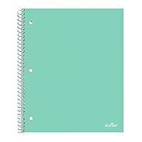 Office Depot® Brand Stellar Poly Notebook, 8-1/2" x 11", 1 Subject, College Ruled, 100 Sheets, Mint