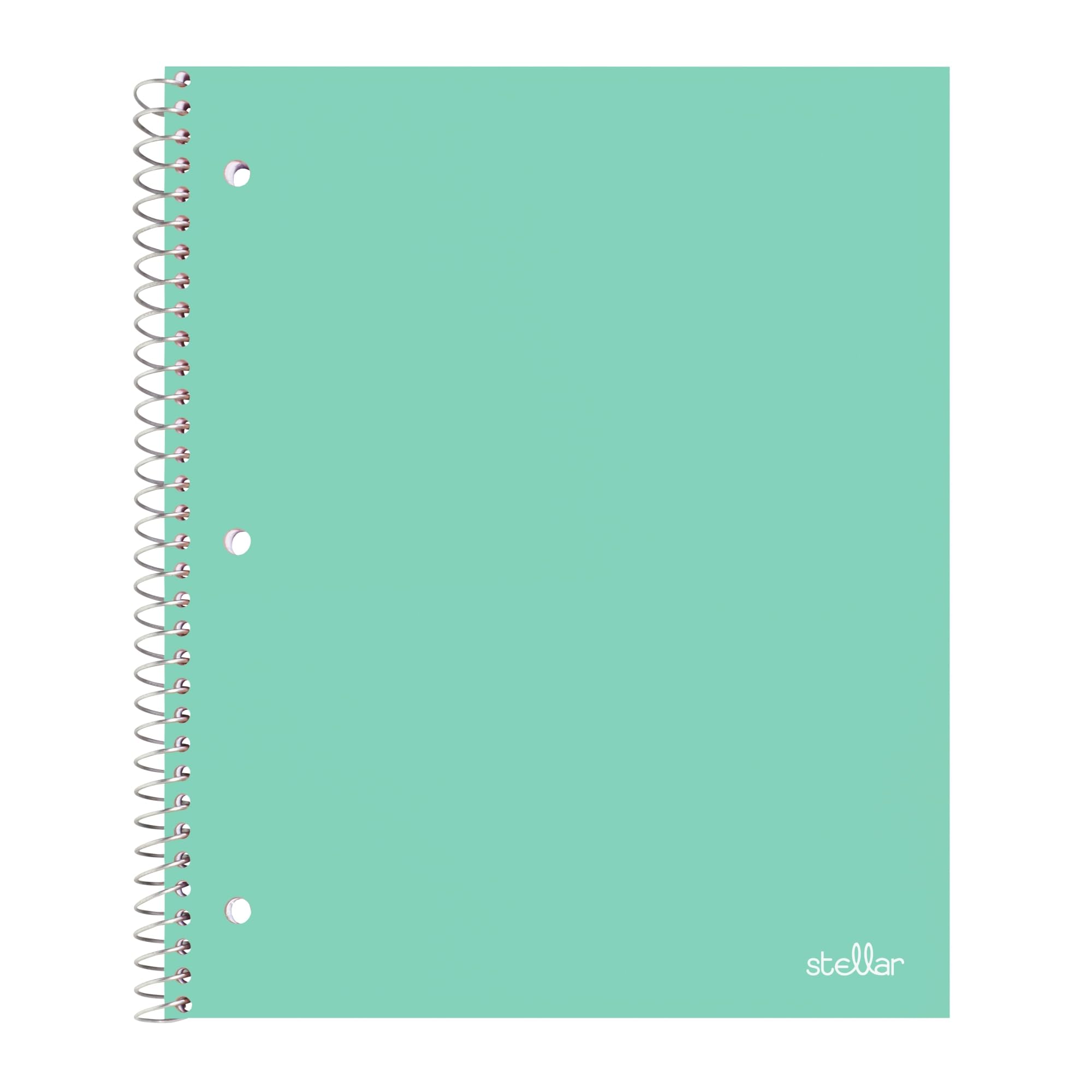Office Depot® Brand Stellar Poly Notebook, 8-1/2" x 11", 1 Subject, College Ruled, 100 Sheets, Mint