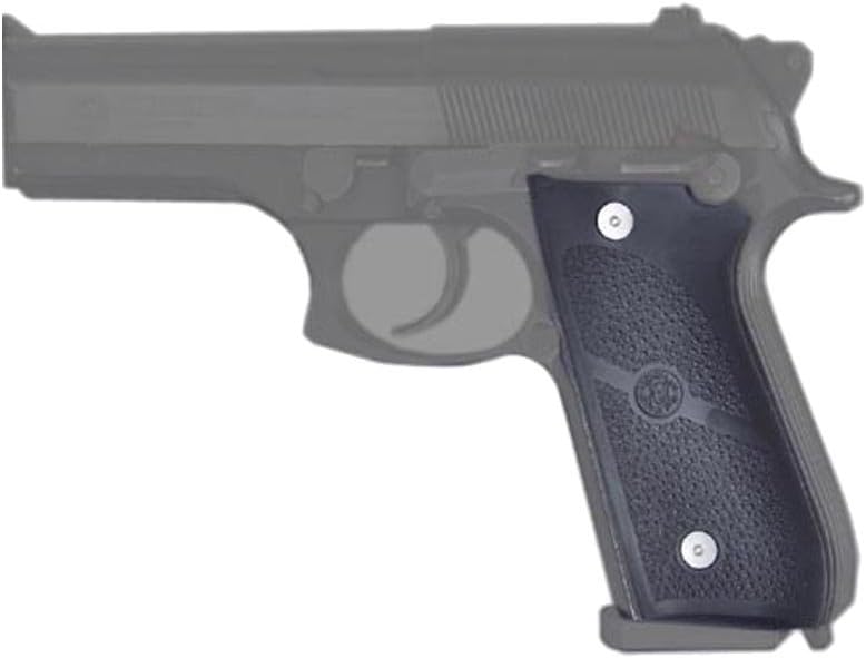 Hogue Rubber Grip Panel Set for Taurus PT-92, PT-99, PT-100, PT101, PT-92AR, Black - 99010