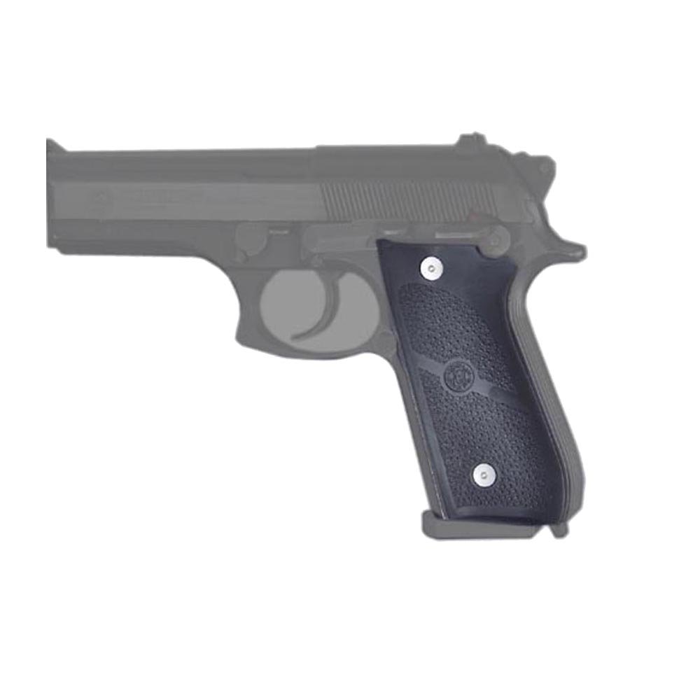 Hogue Rubber Grip Panel Set for Taurus PT-92, PT-99, PT-100, PT101, PT-92AR, Black - 99010