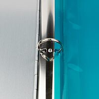 JAM PAPER Plastic 3 Hole Punch Binder Envelopes with Hook & Loop Closure - Letter Booklet - 9 1/2 x 11 1/2 with 1 Inch Expansion - Teal - 12/Pack 12 Pack Teal