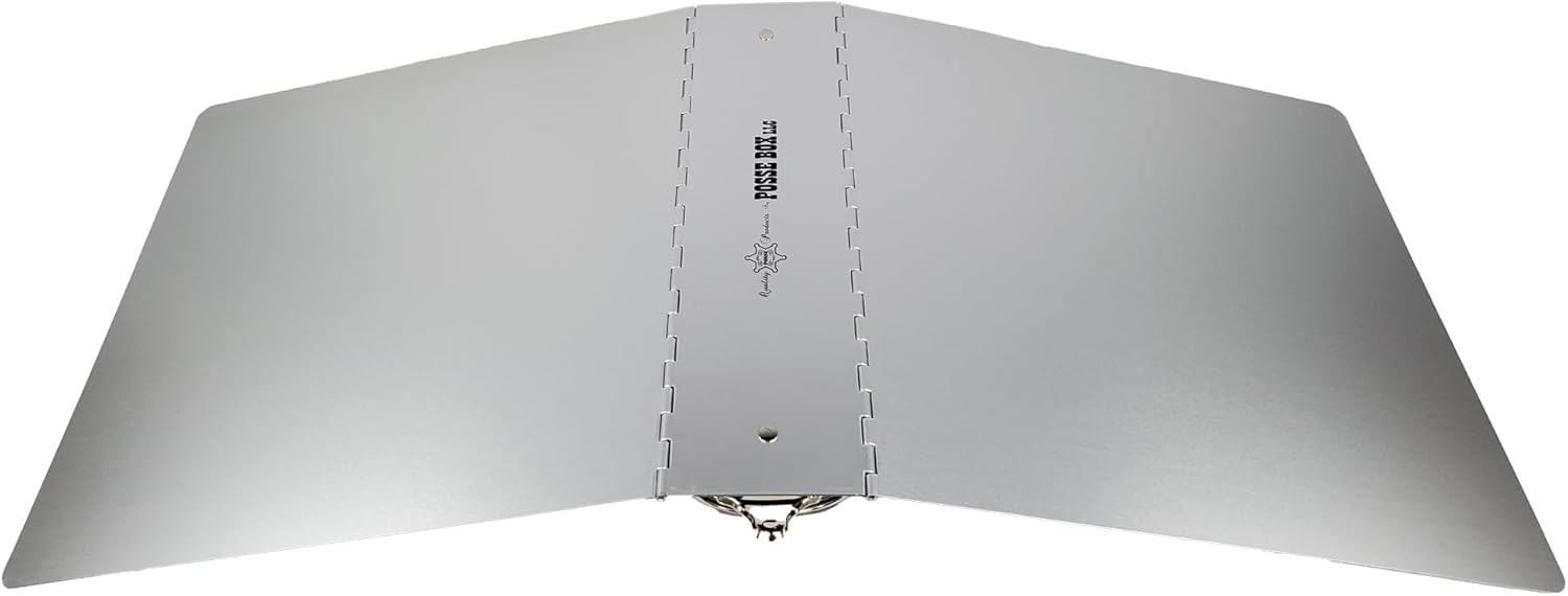 POSSE BOX Anodized Aluminum 3-Ring Binder