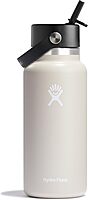 HYDRO FLASK Wide Mouth Flex Straw Cap Bottle - Insulated Stainless Steel