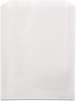 Bagcraft Grease-Resistant Single-Serve Bags, 6.5" X 8", White, 2,000/carton