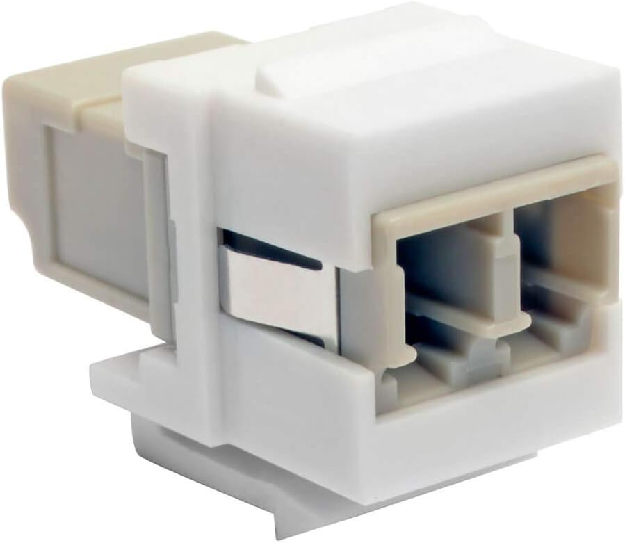 Tripp Lite Duplex Multimode Fiber Coupler, Keystone Jack, LC to LC