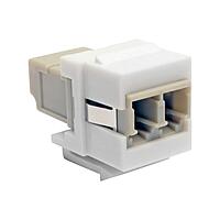 Tripp Lite Duplex Multimode Fiber Coupler, Keystone Jack, LC to LC