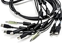 Vertiv Avocent Dual USB Keyboard and Mouse, Dual DisplayPort and Audio Cable, 6 ft. - CBL0108