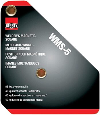 BESSEY WMS-5 Magnetic Welding & Fabrication Square - 3-3/4" x 3/4" x 4-3/8"