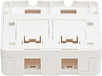 Tripp Lite Keystone Jack Surface Mount Box, White