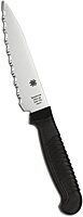 SPYDERCO Lightweight Kitchen Utility Knife with MBS-26 Stainless Steel Blade and Polypropylene Handle