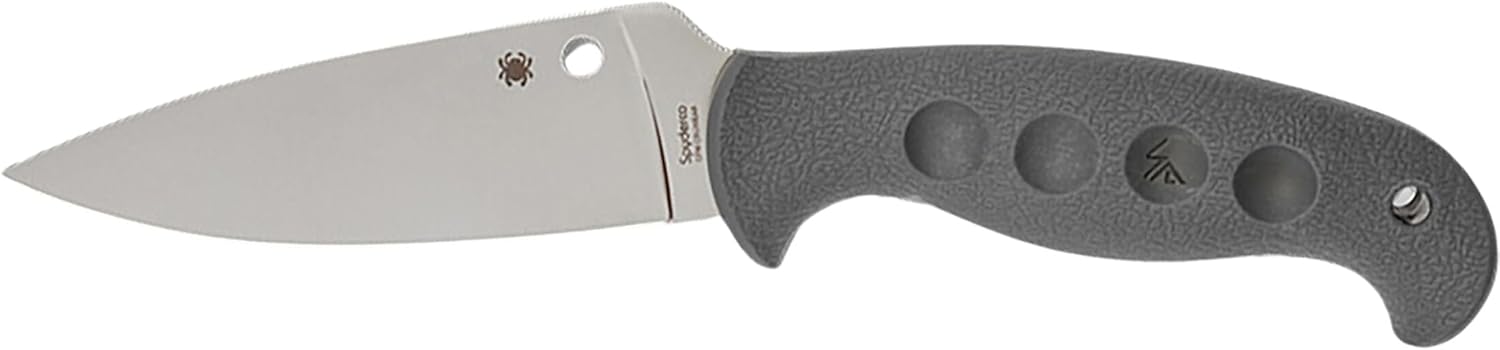 Spyderco Temperance Blade Knife - CPM CRU-WEAR Blade, FRN Handle, Boltaron, PlainEdge - FB05PGY