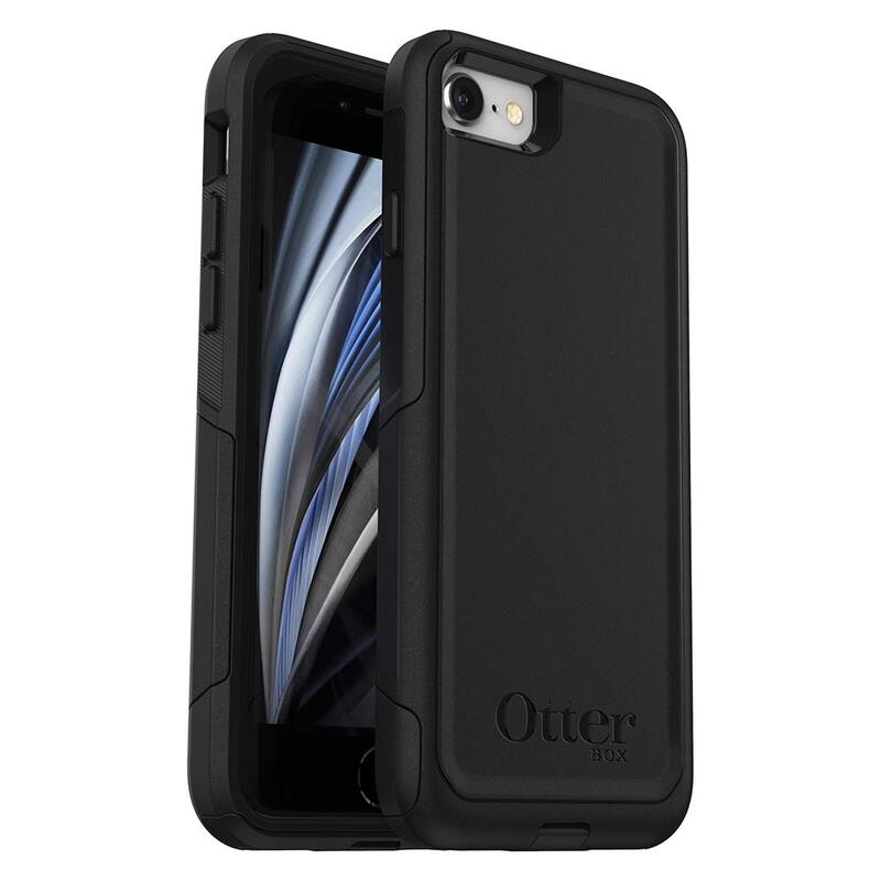 OtterBox Commuter Series Case for iPhone SE 3rd & 2nd Gen, iPhone 8, iPhone 7 Black | not Compatible with Plus Sized Models, Slim, Tough, Pocket-Friendly, with Port Protection