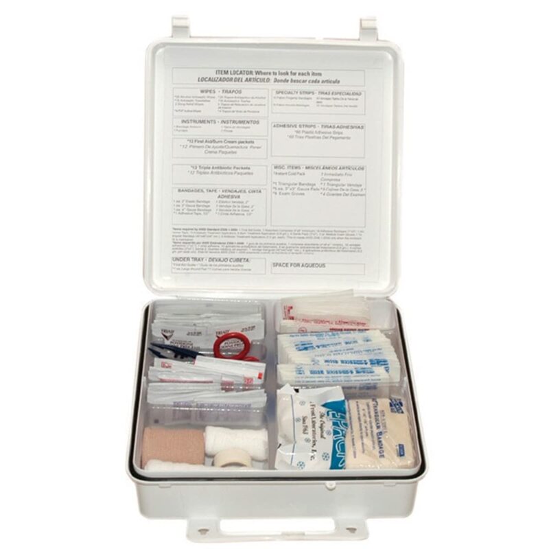 Pac-Kit First Aid Only 6088 165 Piece #50 ANSI First Aid Kit, Weatherproof Plastic Case