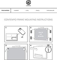 U Brands Magnetic Dry Erase Calendar Board, 14"x11", Modern White Frame, Includes Marker and Magnet