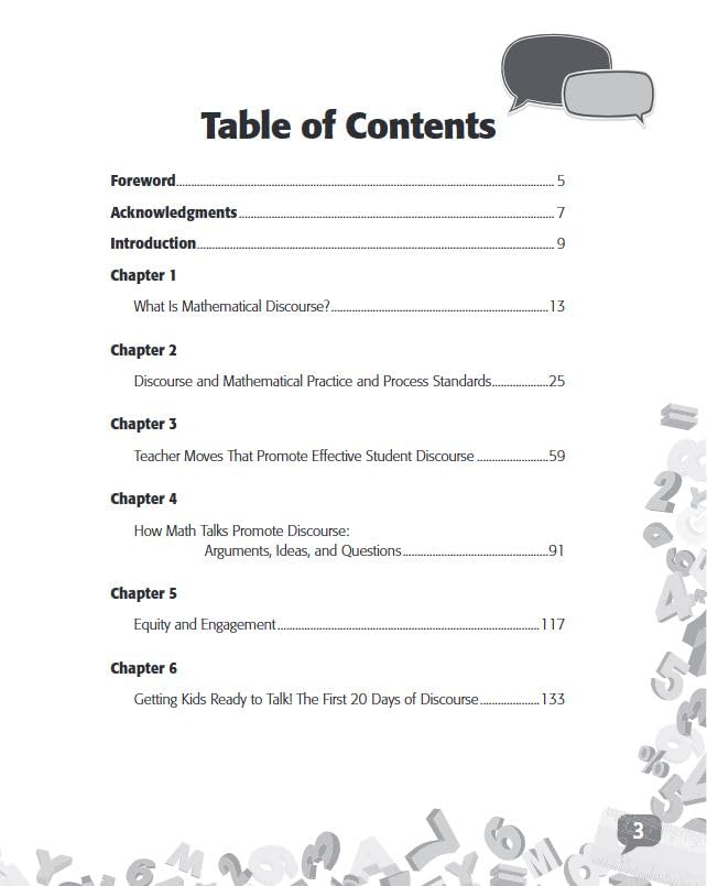 Mathematical Discourse: Let the Kids Talk! –Helps teachers to get students talking about math and explain their