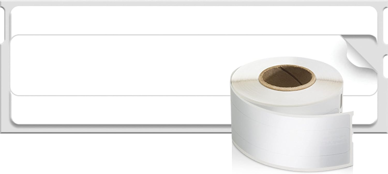 DYMO Authentic LW 1-Up File Folder Labels DYMO Labels for LabelWriter Label Printers White 9/16" x 3-7/16" 2 Rolls of 130