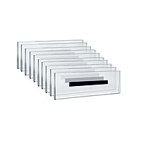 AZAR DISPLAYS Clear Acrylic U-Frame Sign Holders with Magnetic Strips