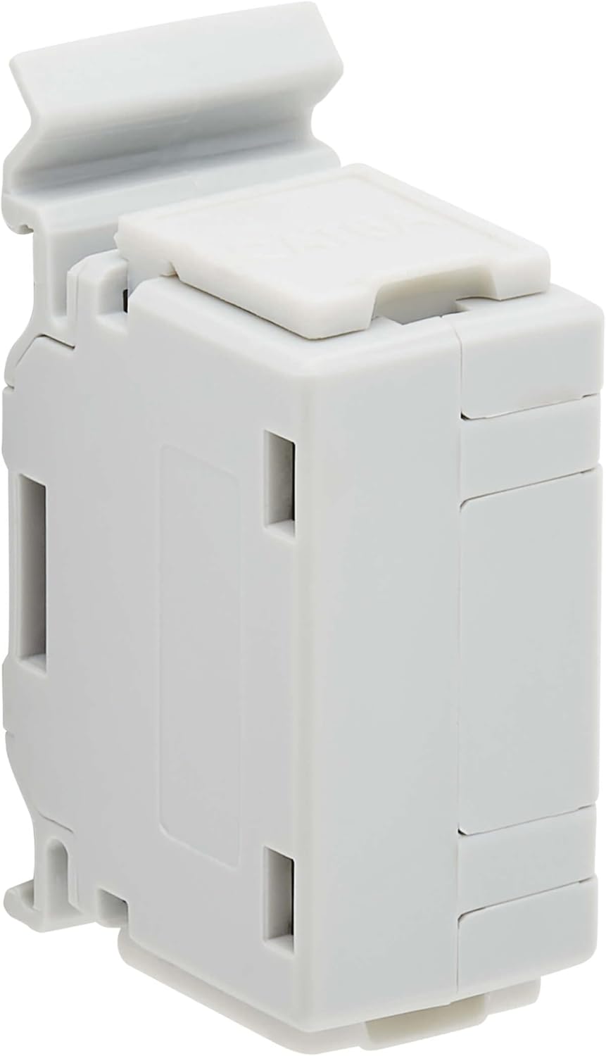 Tripp Lite DIN-Rail Cat6a RJ45 Shielded in-Line Mountable Snap-in Coupler & PoE++, EMI/RFI Shielding, Backwards Compatible