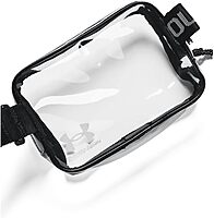 Under Armour Unisex-Adult Loudon Clear Crossbody Waist Bag, (960) Clear/Black/White