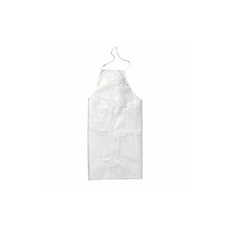Tyvek Apron, White, One Size Fits All, 100/Carton