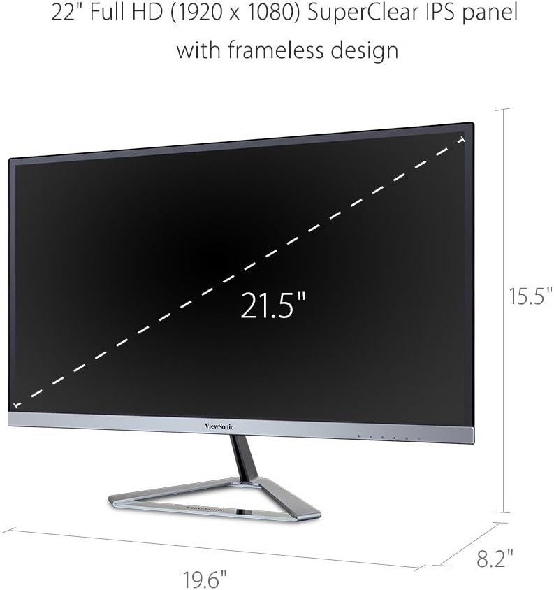 ViewSonic VX-SMHD Full HD IPS Monitor with HDMI and DisplayPort