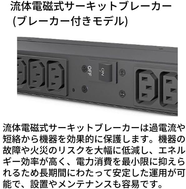 APC Rack Mount PDU, Basic 200V-230V/30A, (10) Outlets, 1U Horizontal Rackmount (AP9571A)