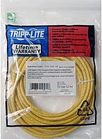 Tripp Lite Cat6 Gigabit Snagless Molded Patch Cable (RJ45 M/M) - Yellow, 7-ft.(N201-007-YW)