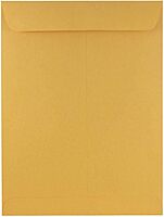 JAM PAPER 9 x 12 Open End Catalog Premium Envelopes - Brown Kraft Manila - 50/Pack 9 x 12 50 Per Pack