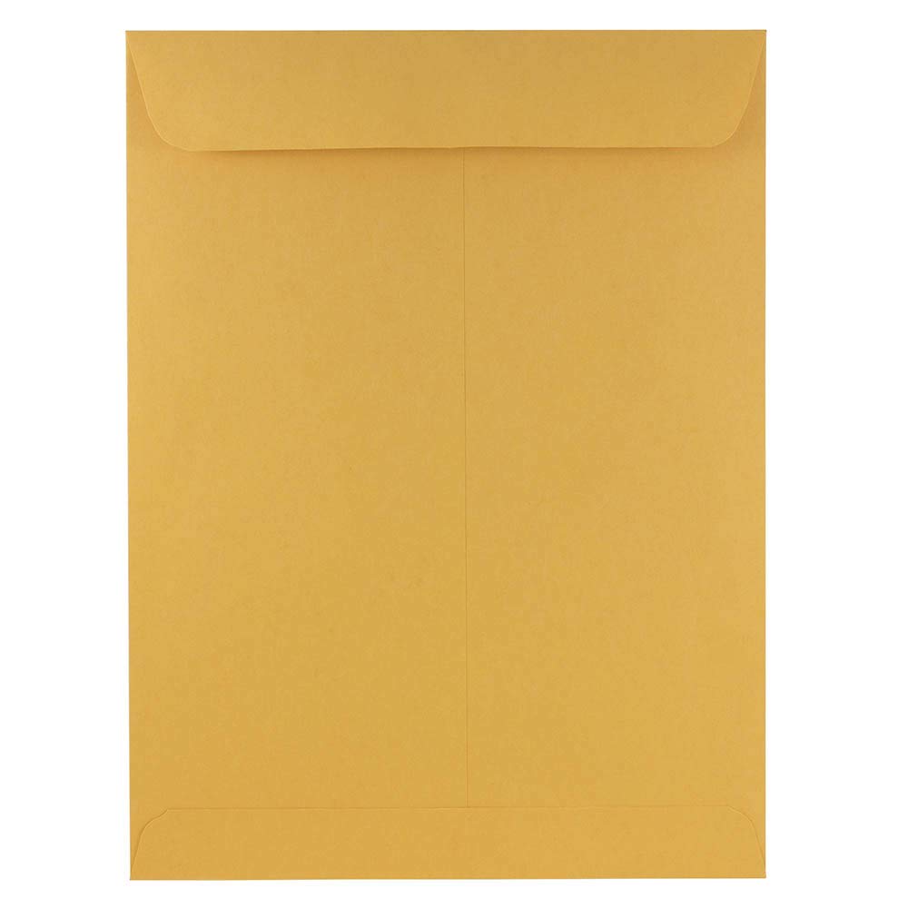 JAM PAPER 9 x 12 Open End Catalog Premium Envelopes - Brown Kraft Manila - 50/Pack 9 x 12 50 Per Pack