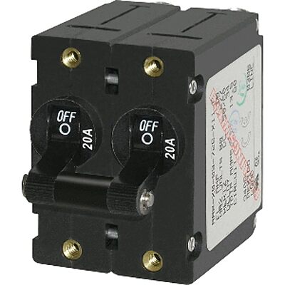 Blue Sea Systems A-Series Toggle Double Pole Circuit Breaker