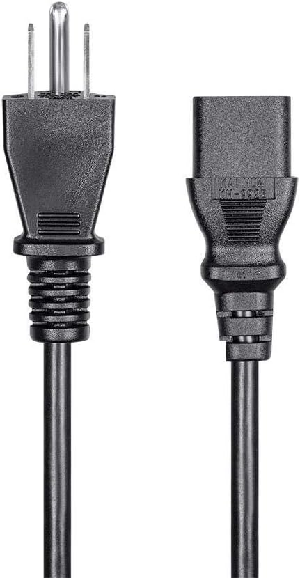 Monoprice Power Cord - NEMA 5-15P to IEC 60320 C13, 18AWG, 10A/1250W, 125V, 3-Prong
