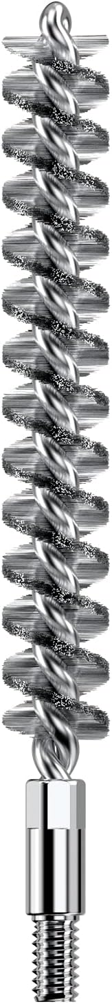 Real Avid Bore-Max Bore Brush, Nickel-Plated Bronze Barrel Brush with Stainless Steel Handle