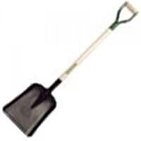 General & Special Purpose Shovel, 14.5 in L x 11.25 in W blade, 29 in White Ash Steel D-Grip Handle