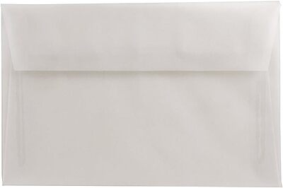 JAM PAPER Translucent Vellum Invitation Envelopes - Clear