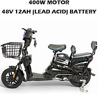 M2 Scooter With Grocery Basket With Strong Battery Red