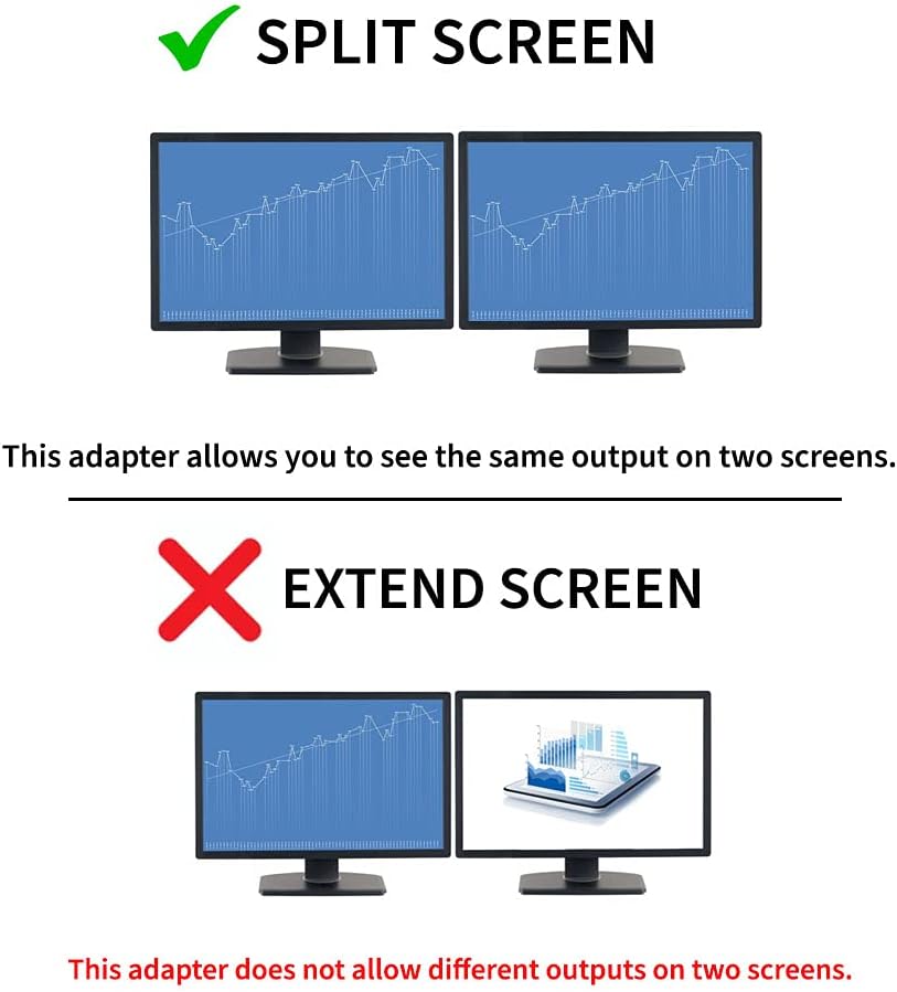 StarTech.com 1ft DVI Splitter Cable - M / F - DVI-D to 2x DVI-D Dual Video Splitter for Your Split Screen Computer Monitor