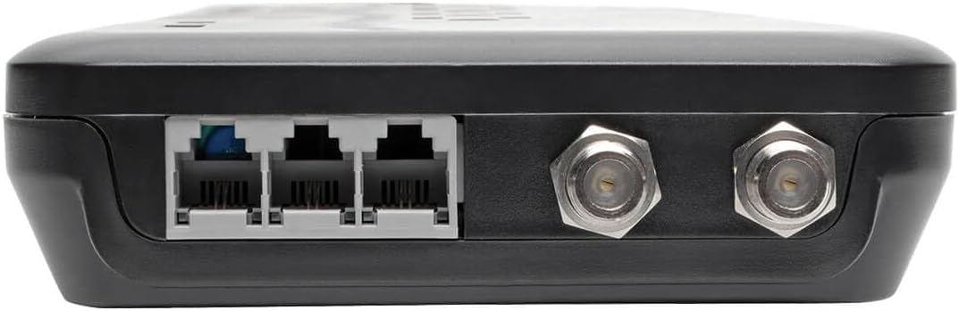 TRIPP LITE 12-Outlet Surge Protector Power Strip with Tel/Modem Protection, 8 ft Right-Angle Cord