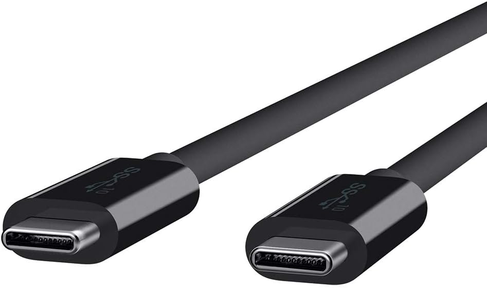 Belkin USB-C to USB-C Cable - 3.1 USB-C - 10 Gbps Data Transfer - 100 Watt - 1 Meter/3.3ft - Black