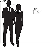 AZAR DISPLAYS Clear Acrylic Self Adhesive Wall Sign Holder Frames - Pack of 10