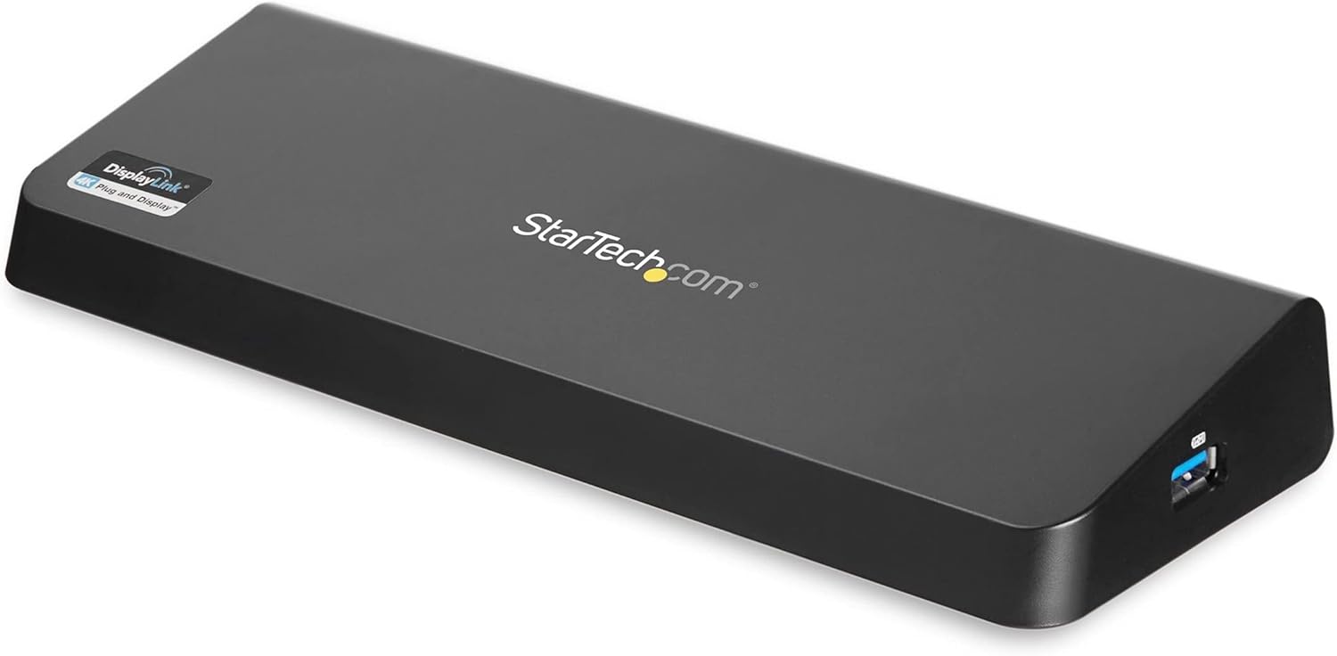 StarTech.com USB 3.0 Docking Station - 4K - HDMI / DisplayPort - with Fast Charge / Ethernet / Audio