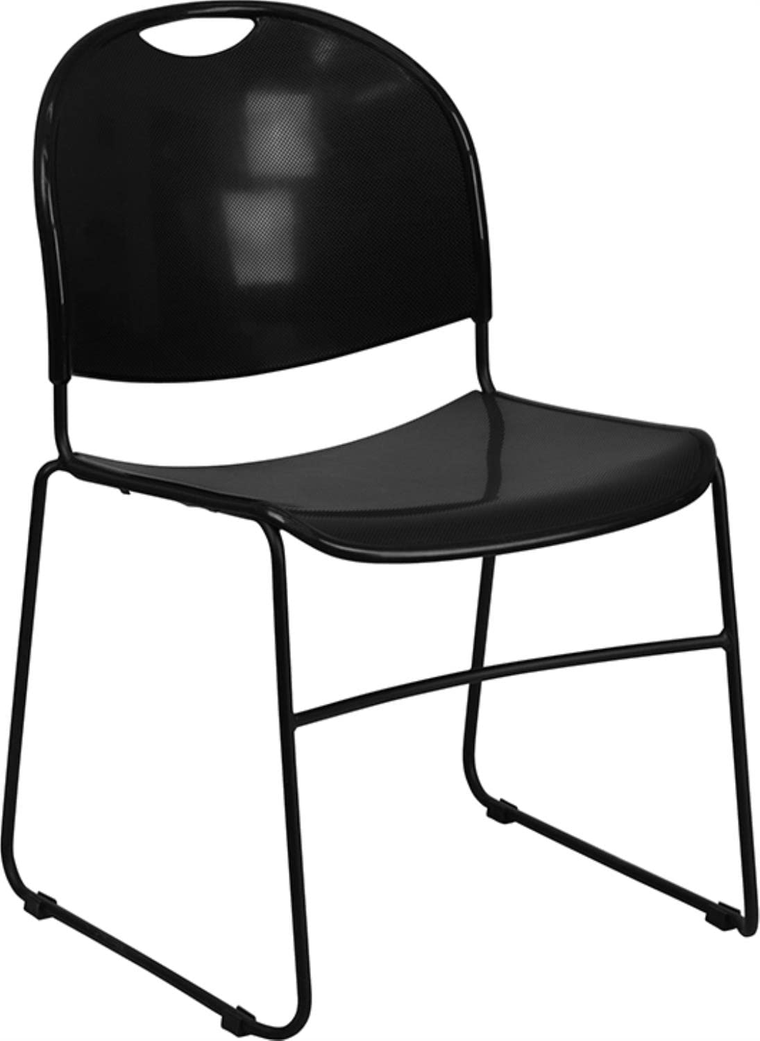 FLASH FURNITURE HERCULES Series 880 lb. Capacity Ultra-Compact Sled Base Stack Chair