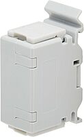 Tripp Lite DIN-Rail Cat6a RJ45 Shielded in-Line Mountable Snap-in Coupler & PoE++, EMI/RFI Shielding, Backwards Compatible