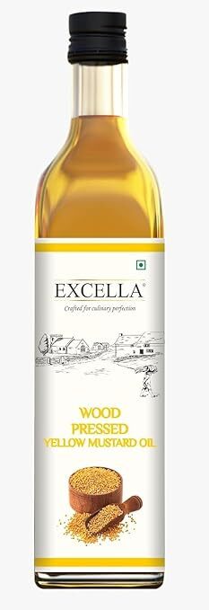 EXCELLA- WOOD PRESSED YELLOW MUSTARD OIL 1 LTR