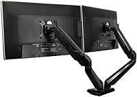 StarTech.com Desk Mount Dual Monitor Arm with USB/Audio, Desk Clamp Ergonomic VESA Mount for up to 32" (17.6lb/8kg) Displays