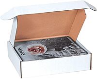 11 3/4 x 10 3/4 x 2 1/4" White Deluxe Literature Mailers