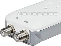 Monoprice Power & Surge - 6 Outlet Slim Surge Protector Power Strip With Coaxial Line Protection - 4 Feet